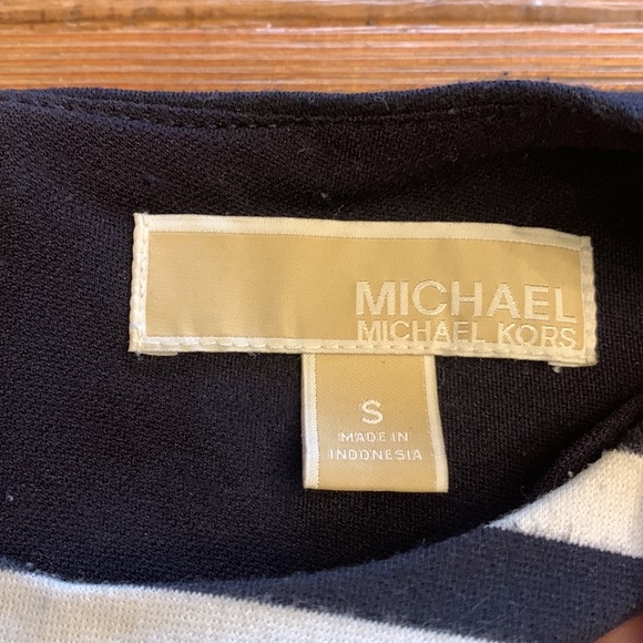 Michael Kors Navy White Stripe Women’s Dress - Picture 2 of 4